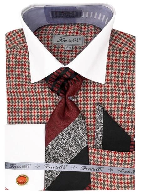 Camicia da uomo scozzese rossa: eleganza senza tempo, un classico italiano perfetto per ogni occasione.