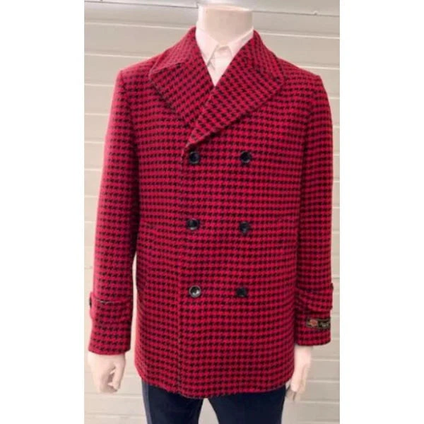Cappotto Rosso Uomo in Lana: Eleganza Italiana per l'Inverno, Stile Driver Rivisitato.