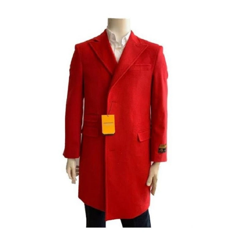 Cappotto Rosso Uomo: Eleganza senza tempo, Trench in Lana, Stile Italiano.